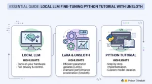 local LLM fine-tuning LoRA with Unsloth Python